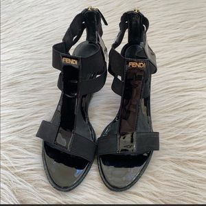 Authentic fendi wedges